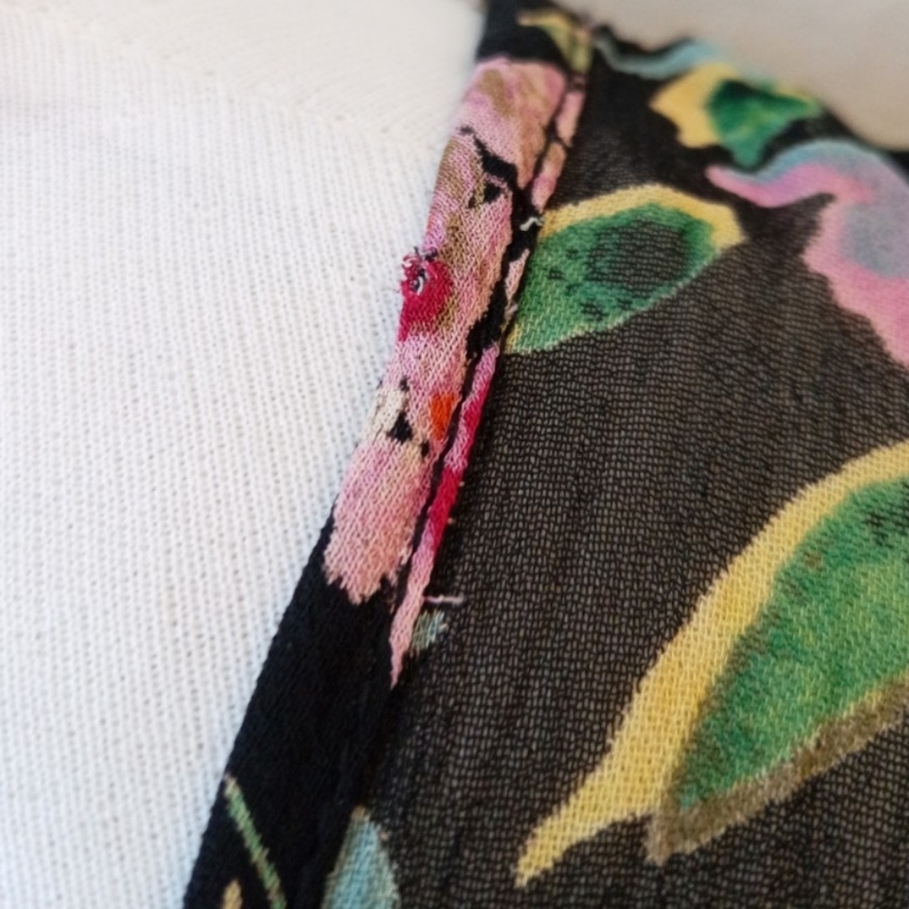 Lola P vintage Y2K floral crinkle semi-sheer maxi dress - Picture 9 of 9